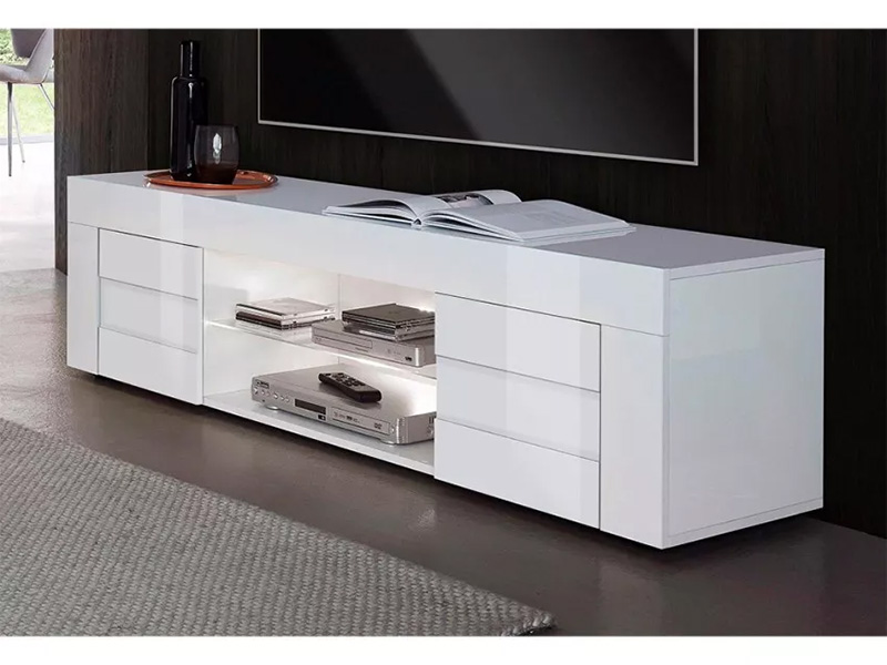 BASE TV EASY “209071-02” BLANCO BRILLO - Imagen 2