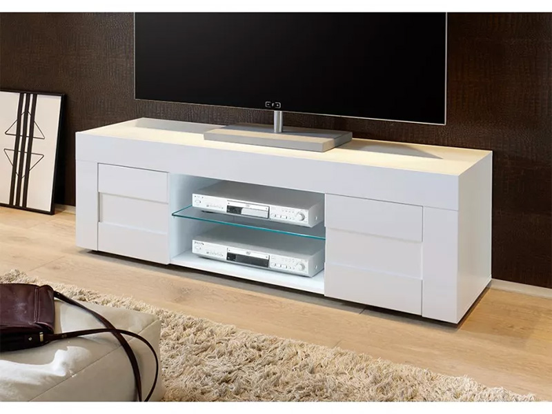 MUEBLE TV EASY “209071-01” BLANCO BRILLO - Imagen 2
