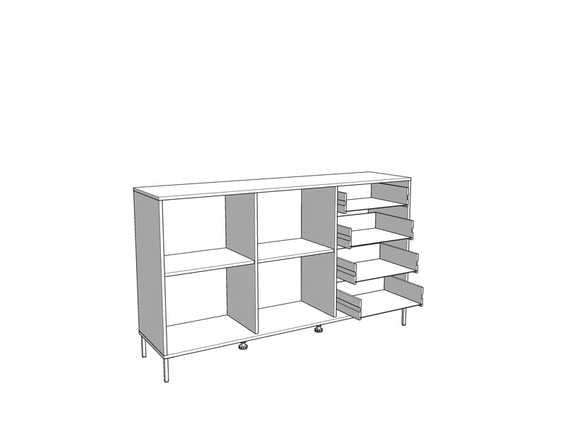 APARADOR VANDEA “11013378” 3K4F-AH CMF - Imagen 5