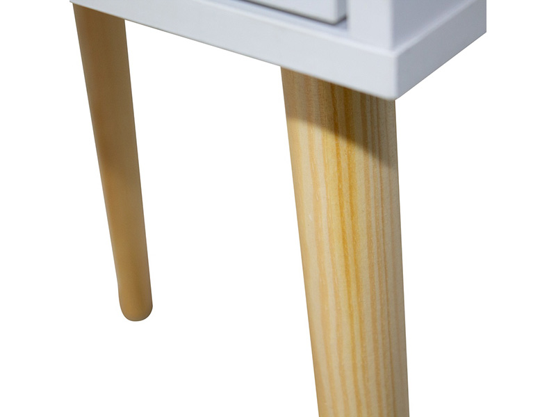 MESITA FIANO 2C BLANCA “H555-B” 40x30x60cm - Imagen 4