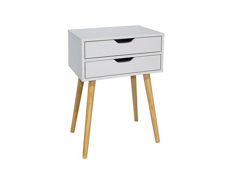 MESITA FIANO 2C BLANCA “H555-B” 40x30x60cm