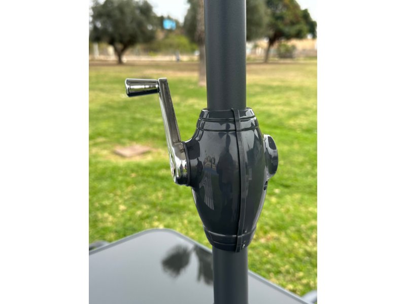 SET ACERO GRIS “KFSET-120-1″(MESA+4 SILLON+PARASOL - Imagen 5